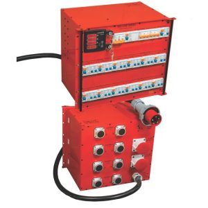63 Amp Db 2 x 32A 3Phase / 8 x Socapex / 1 x 15A outs with Amp meters